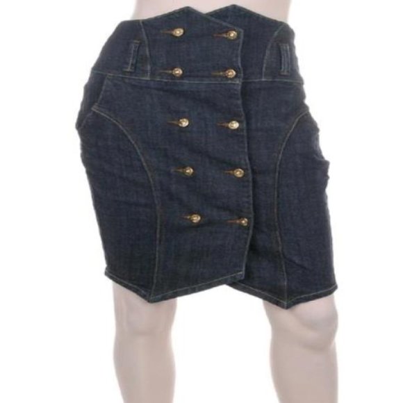 High waist Denim Skirt